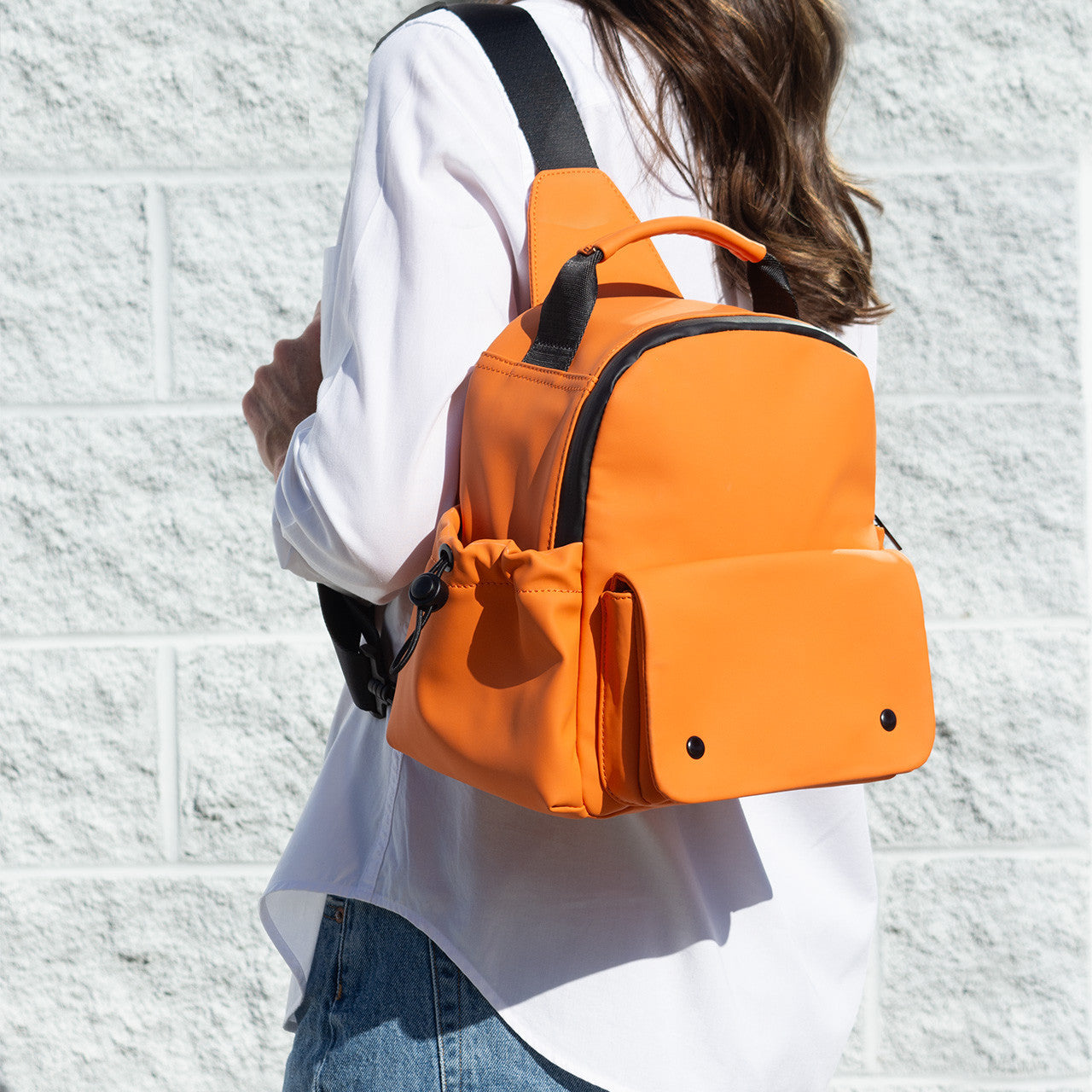Waterproof Sling Style Insulated Lunch Backpack With Multi Compartment Layout