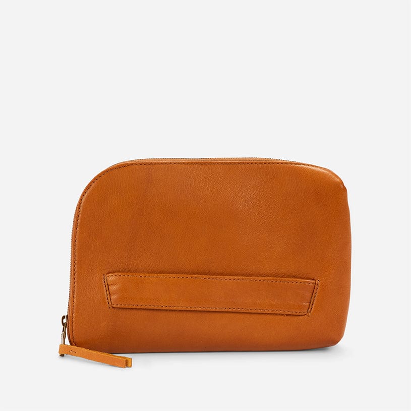 Slim Multi-Compartment Zipper Clutch With Dual Inner Storage Pockets