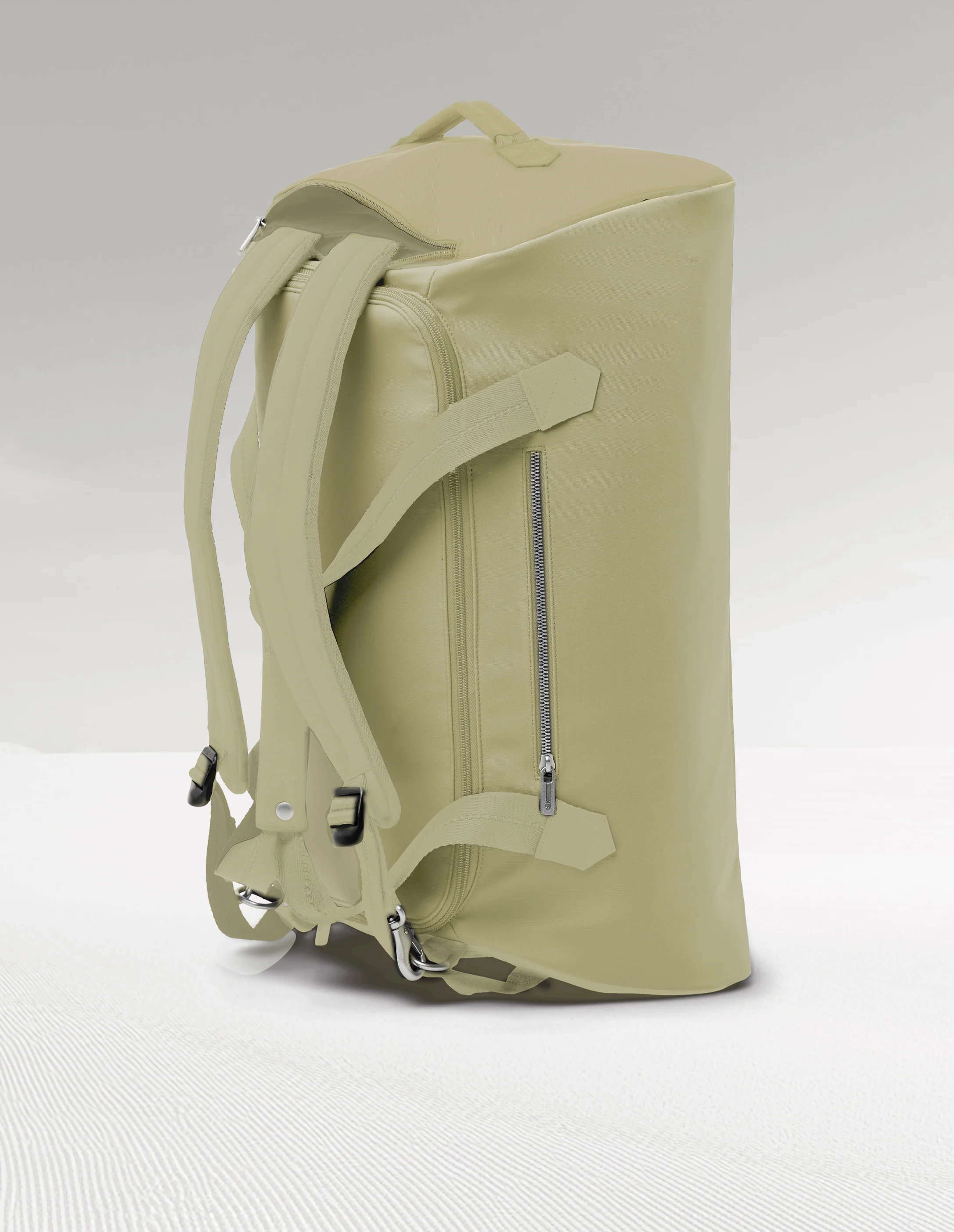 Convertible Large Duffel Travel Bag With Hidden Backpack Straps