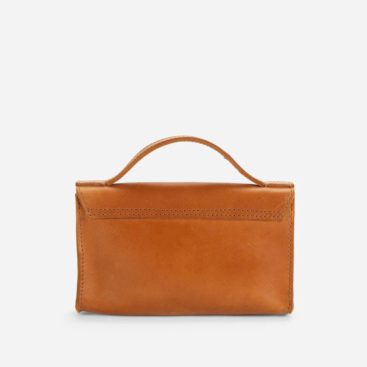 Flap Magnetic Turnlock Snap Clutch Bag With Short Top Handle