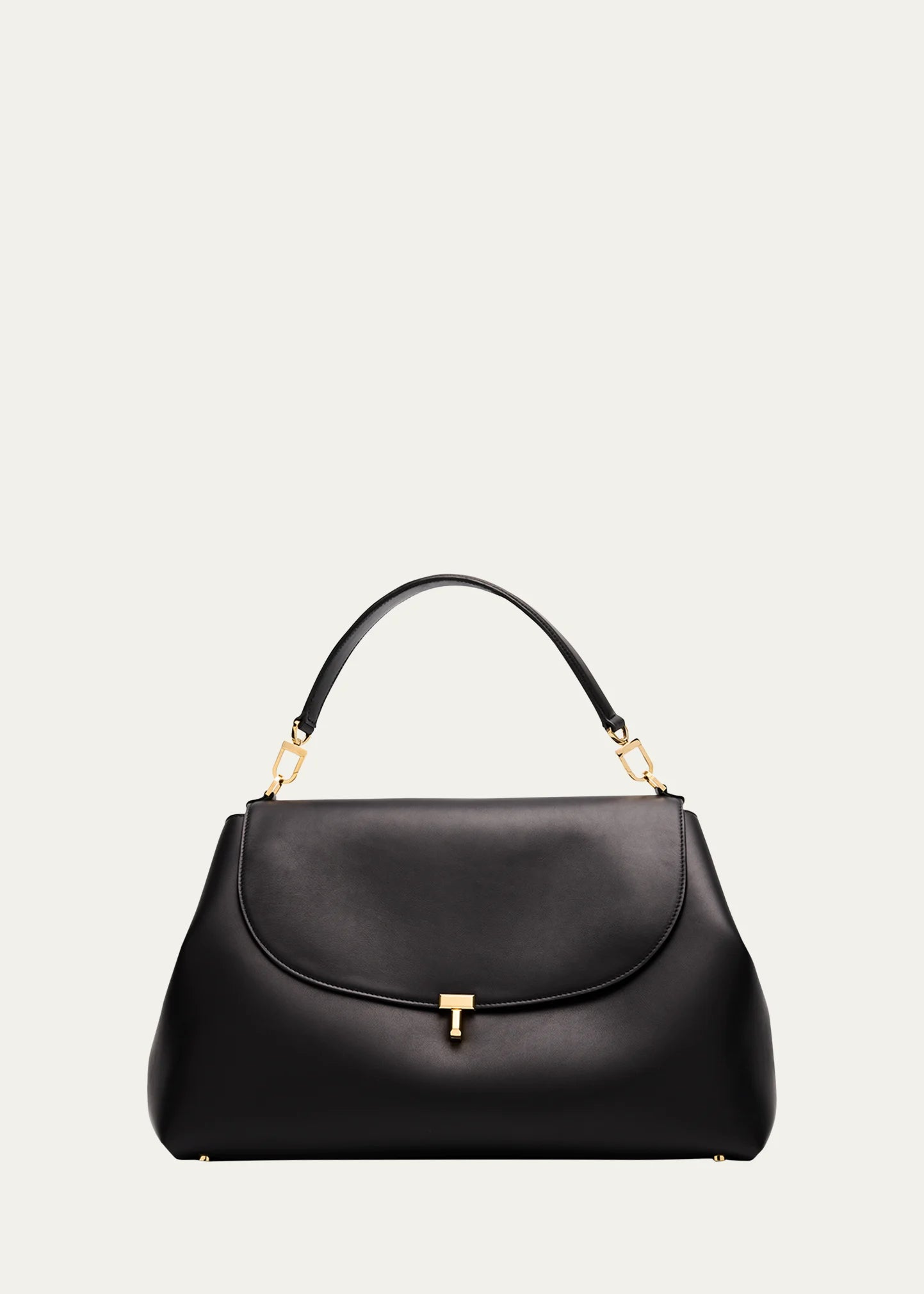 Flap Magnetic Snap Satchel Bag With Dual Detachable Convertible Straps